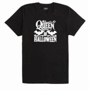 Women's Queen of Halloween t-shirt